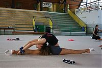 Sport and Fitness: flexible gymnastic girl