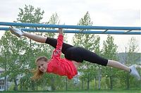 Sport and Fitness: flexible gymnastic girl