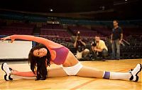 Sport and Fitness: flexible gymnastic girl