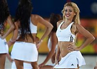 Sport and Fitness: beach volleyball cheerleader girls