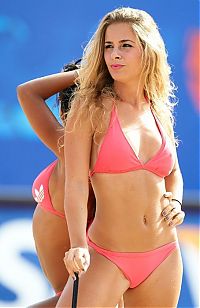 Sport and Fitness: beach volleyball cheerleader girls