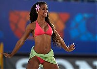 Sport and Fitness: beach volleyball cheerleader girls