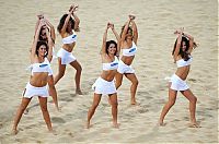 Sport and Fitness: beach volleyball cheerleader girls