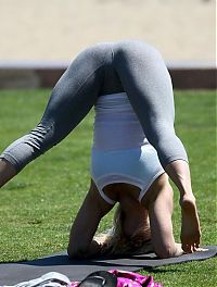 Sport and Fitness: flexible gymnastic girl