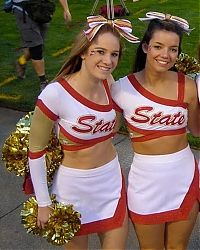 Sport and Fitness: cheerleader girls