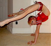 Sport and Fitness: flexible gymnastic girl