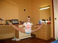 Sport and Fitness: flexible gymnastic girl