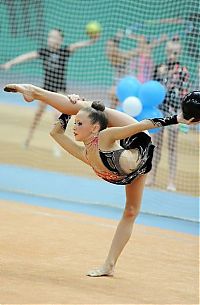 Sport and Fitness: flexible gymnastic girl