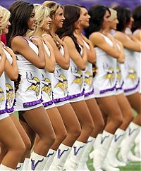 Sport and Fitness: Minnesota Vikings NFL cheerleader girls