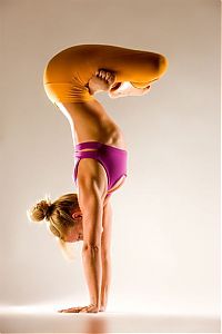 Sport and Fitness: flexible gymnastic girl