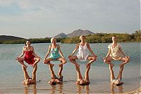 Sport and Fitness: flexible gymnastic girl