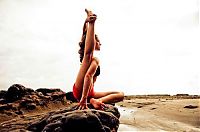 Sport and Fitness: flexible gymnastic girl