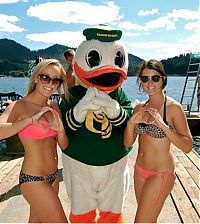 Sport and Fitness: Oregon Ducks cheerleader girls