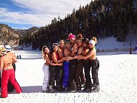 Sport and Fitness: young winter girl on snow