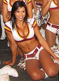 Sport and Fitness: Washington Redskins NFL cheerleader girls