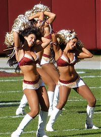 Sport and Fitness: Washington Redskins NFL cheerleader girls