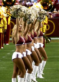 Sport and Fitness: Washington Redskins NFL cheerleader girls