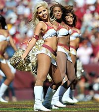 Sport and Fitness: Washington Redskins NFL cheerleader girls