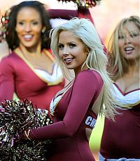 Sport and Fitness: Washington Redskins NFL cheerleader girls