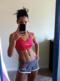 Sport and Fitness: strong fitness bodybuilding girl