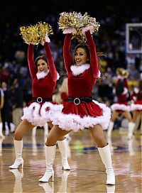 Sport and Fitness: christmas cheerleader girls