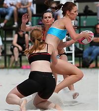 Sport and Fitness: girls playing rugby