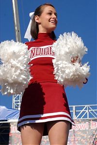 Sport and Fitness: Indiana Hoosiers cheerleader girls