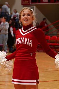 Sport and Fitness: Indiana Hoosiers cheerleader girls