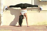 Sport and Fitness: flexible gymnastic girl