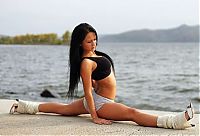 Sport and Fitness: flexible gymnastic girl