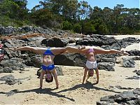 Sport and Fitness: flexible gymnastic girl