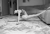 Sport and Fitness: flexible gymnastic girl