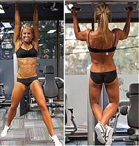 Sport and Fitness: strong fitness bodybuilding girl