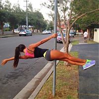 Sport and Fitness: flexible gymnastic girl