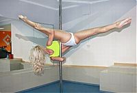 Sport and Fitness: flexible gymnastic girl