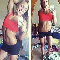 TopRq.com search results: strong fitness bodybuilding girl with abdominal six-pack belly muscles