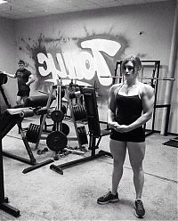 Sport and Fitness: Julia Vins, strong fitness bodybuilding girl