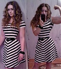 Sport and Fitness: Julia Vins, strong fitness bodybuilding girl