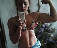 Sport and Fitness: Julia Vins, strong fitness bodybuilding girl