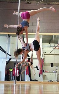 Sport and Fitness: flexible gymnastic girl