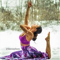 Sport and Fitness: Laura Sykora Kasperzak, girl practicing yoga poses