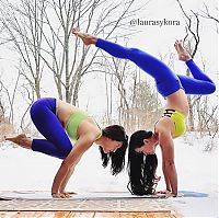 Sport and Fitness: Laura Sykora Kasperzak, girl practicing yoga poses