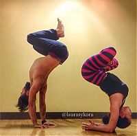 Sport and Fitness: Laura Sykora Kasperzak, girl practicing yoga poses