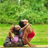 Sport and Fitness: Laura Sykora Kasperzak, girl practicing yoga poses