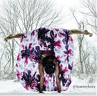 Sport and Fitness: Laura Sykora Kasperzak, girl practicing yoga poses