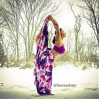 Sport and Fitness: Laura Sykora Kasperzak, girl practicing yoga poses