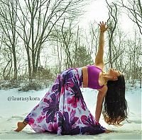 Sport and Fitness: Laura Sykora Kasperzak, girl practicing yoga poses