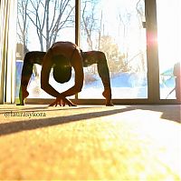 Sport and Fitness: Laura Sykora Kasperzak, girl practicing yoga poses