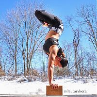 Sport and Fitness: Laura Sykora Kasperzak, girl practicing yoga poses