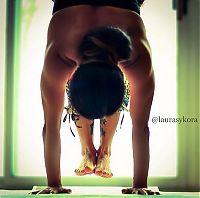 Sport and Fitness: Laura Sykora Kasperzak, girl practicing yoga poses